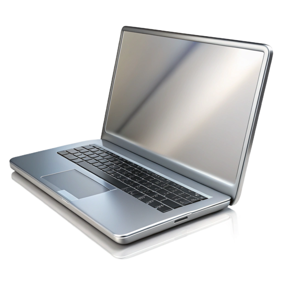 magnificent traditional A sleek, silver laptop with the lid closed high quality png