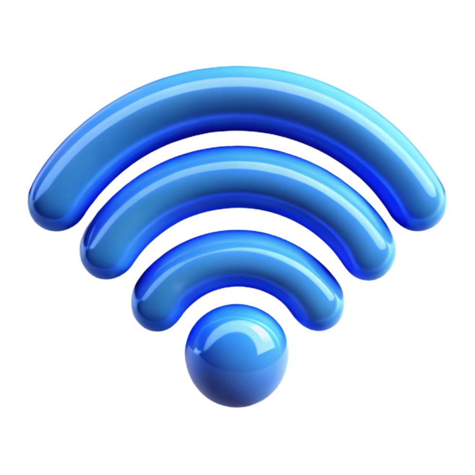 stunning vintage A wifi symbol icon, glowing brightly high quality png