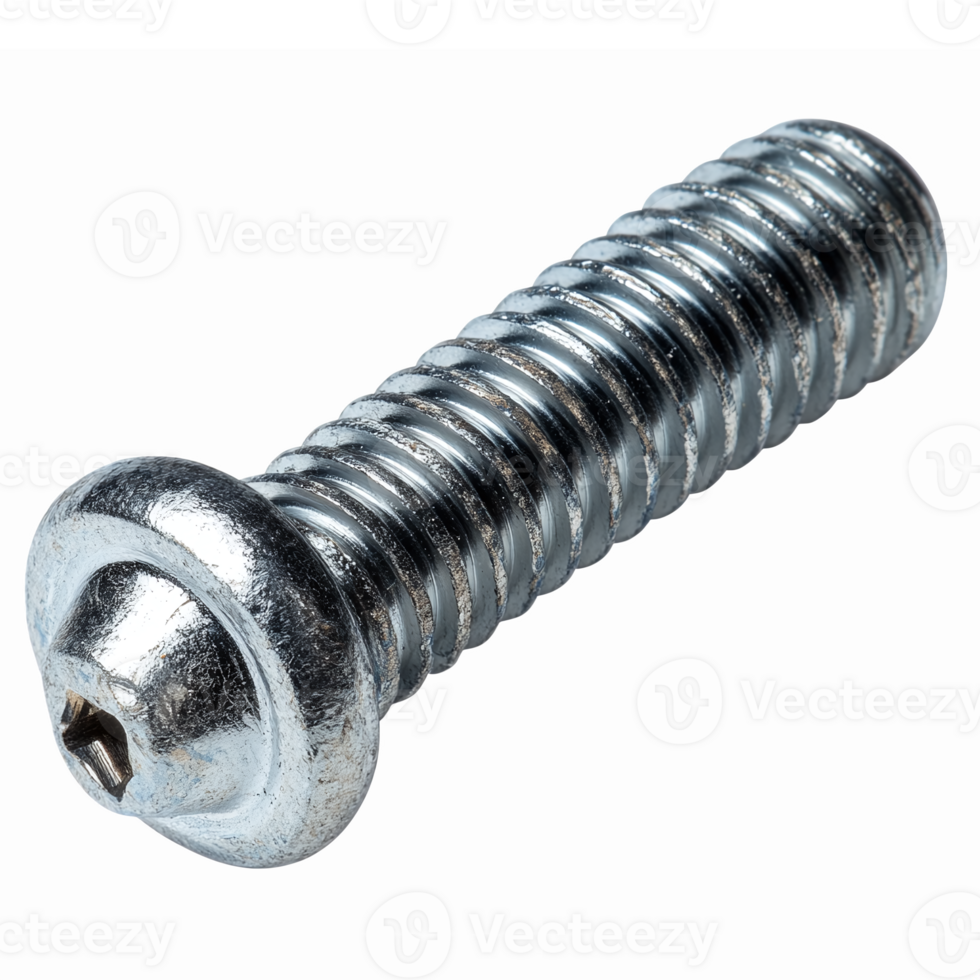 Metal Screw with Hex Socket Design Perfect for Construction and DIY Projects png