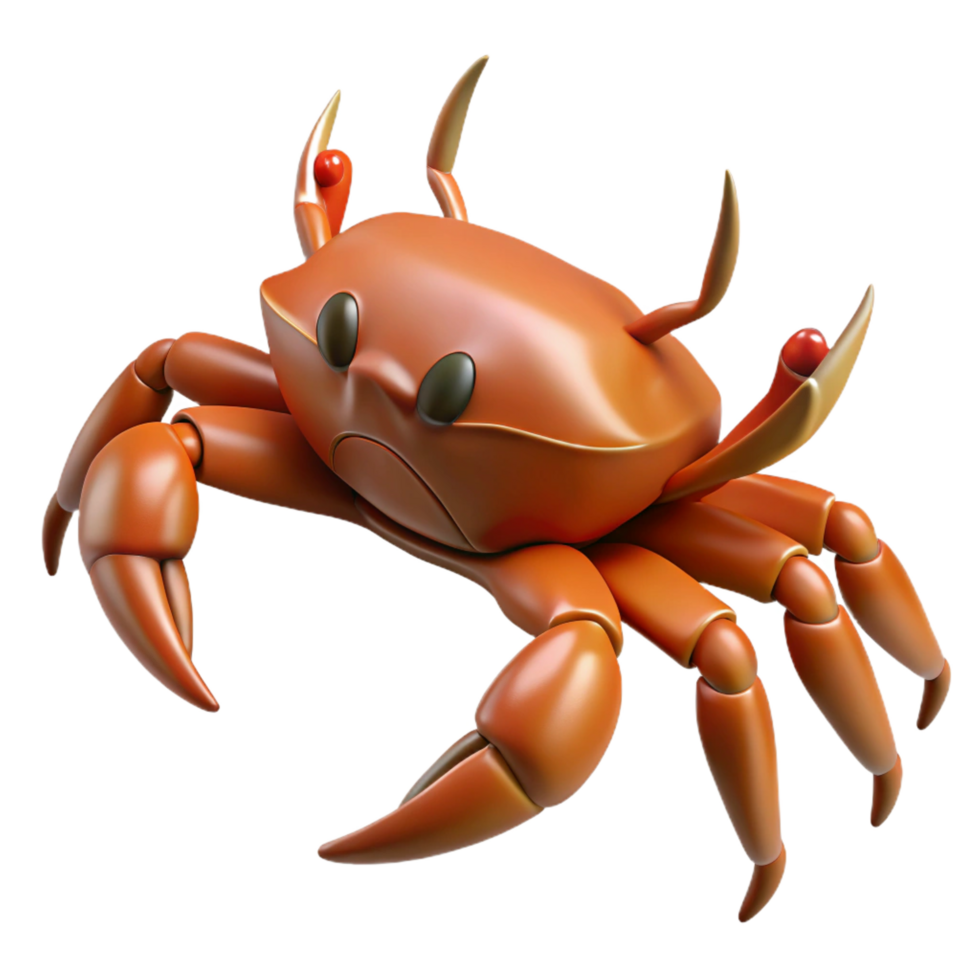 impressive modern A crab, walking sideways 4K png