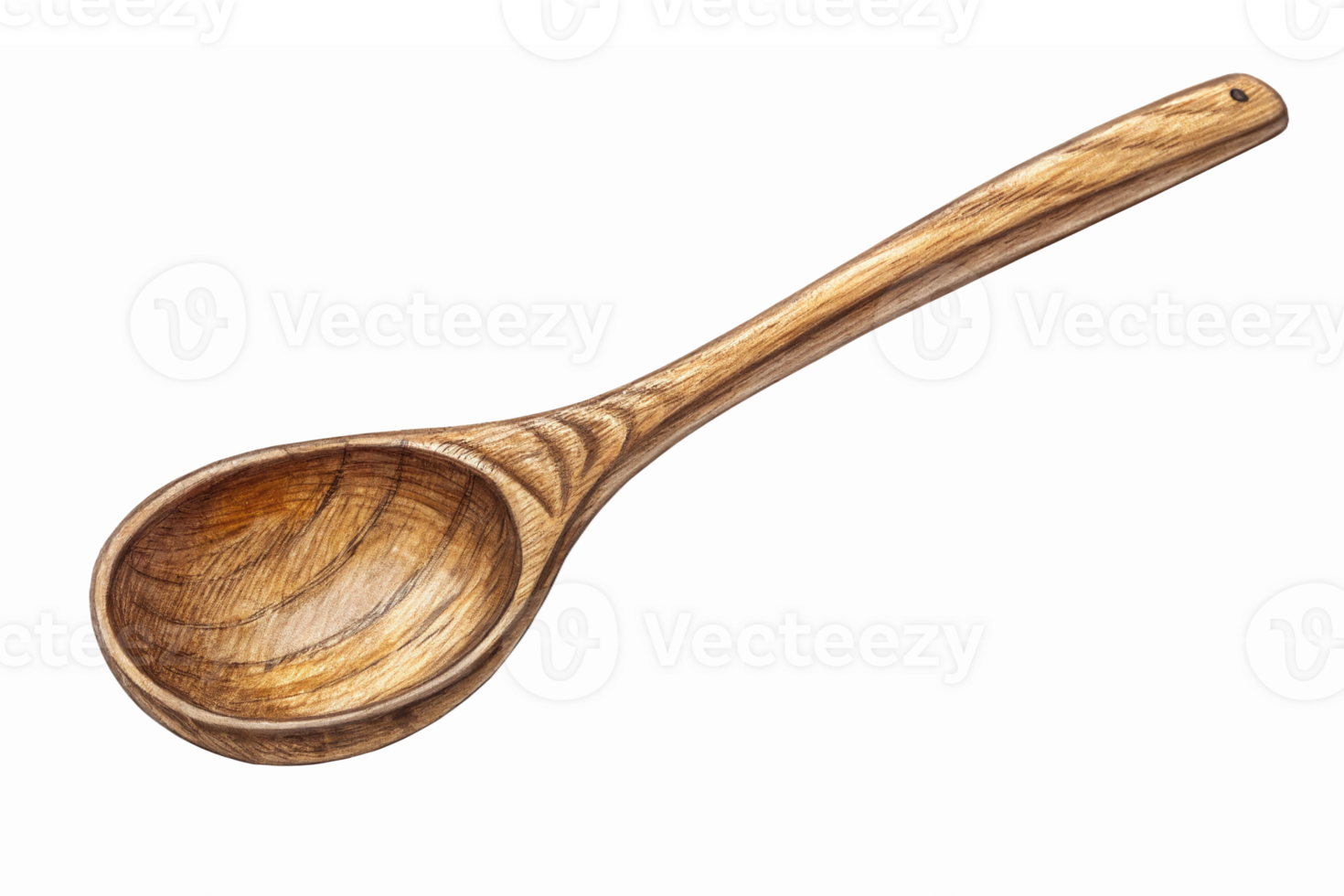 Handcrafted Wooden Cooking Spoon Perfect for Culinary Use in Kitchens and Food Preparation png