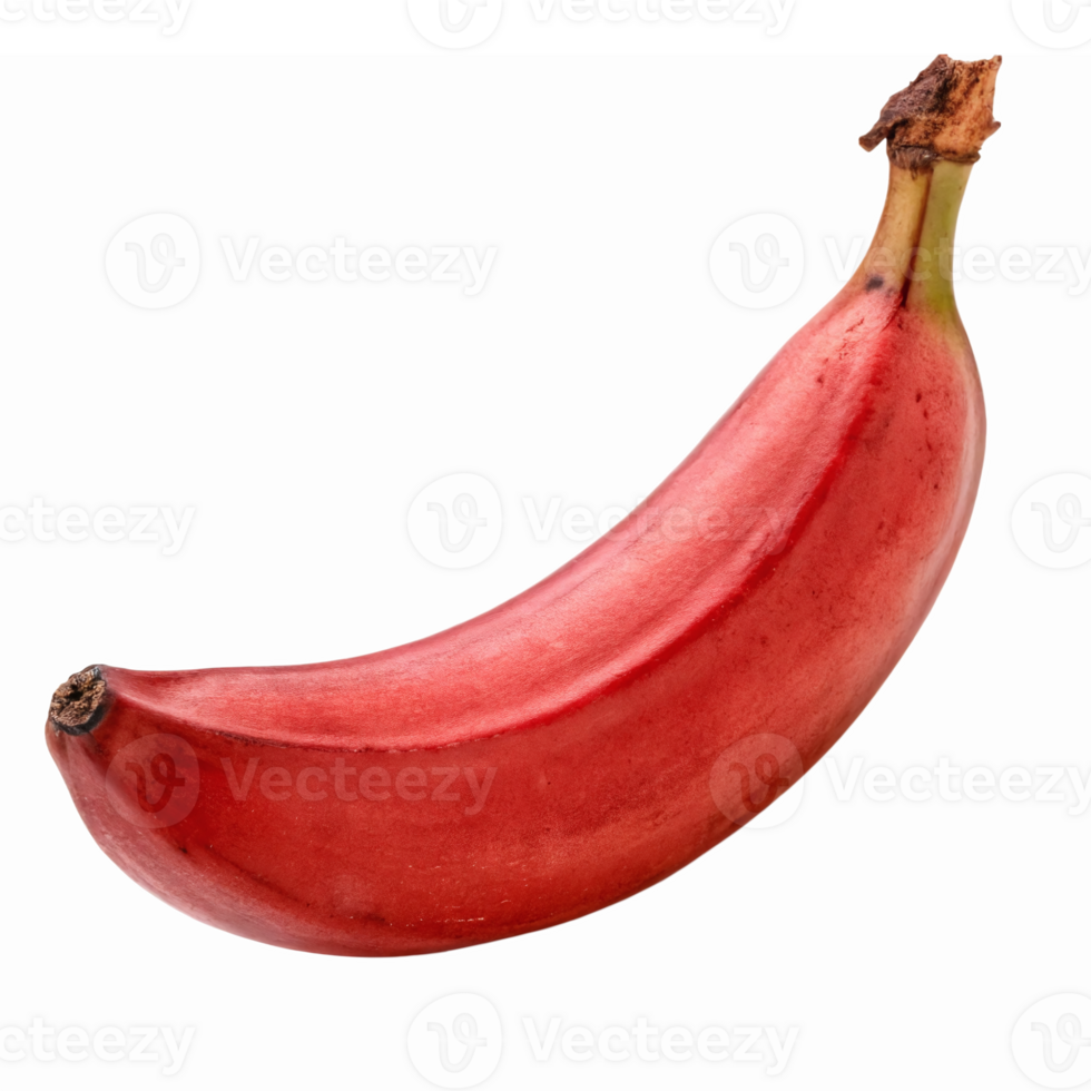 Fresh Red Banana Isolated on Transparent Background for Healthy Food Concepts png