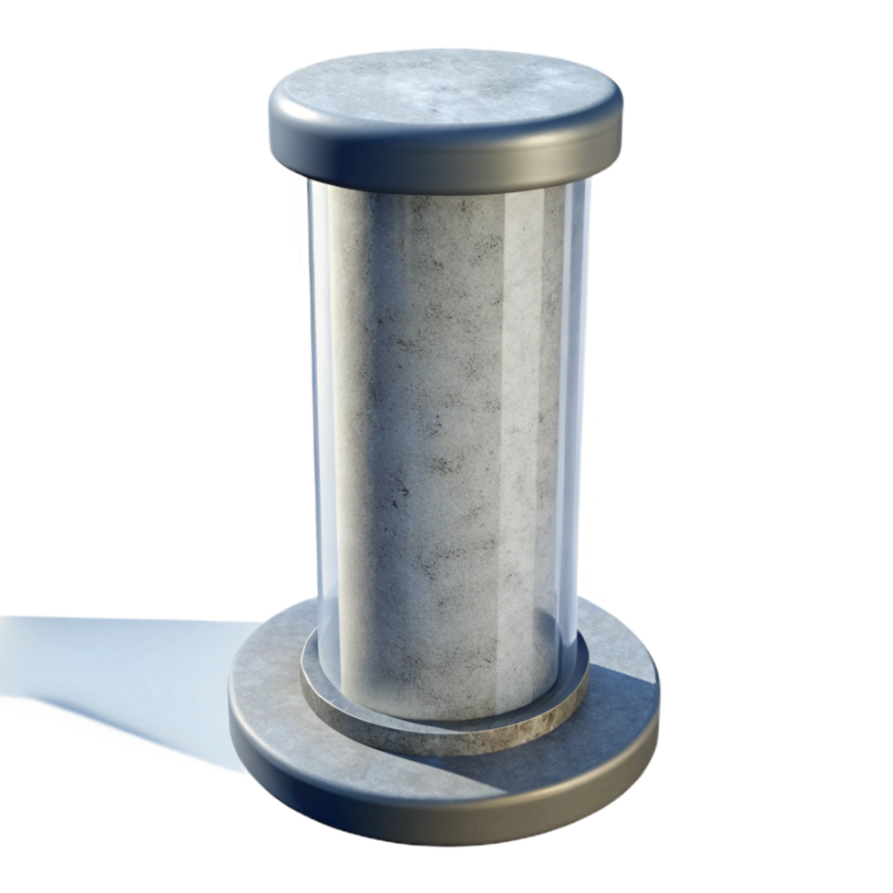wonderful modern Concrete pillar, cylindrical, reinforced, genuine png