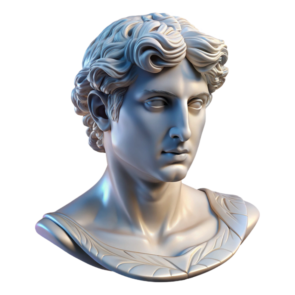 impressive rustic Marble statue, classical, sculpted, exclusive png