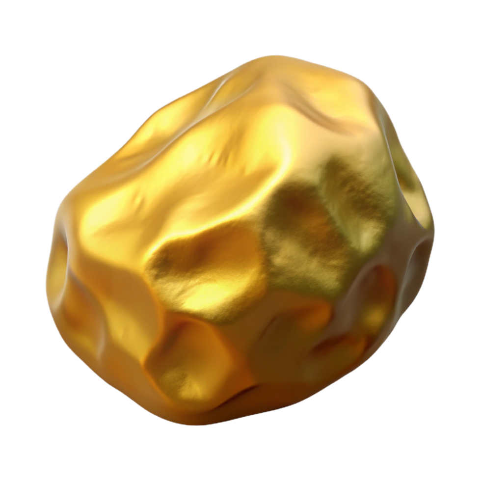 beautiful creative Gold nugget professional png