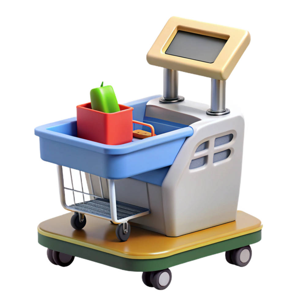 wonderful contemporary A self-checkout kiosk for grocery stores authentic png
