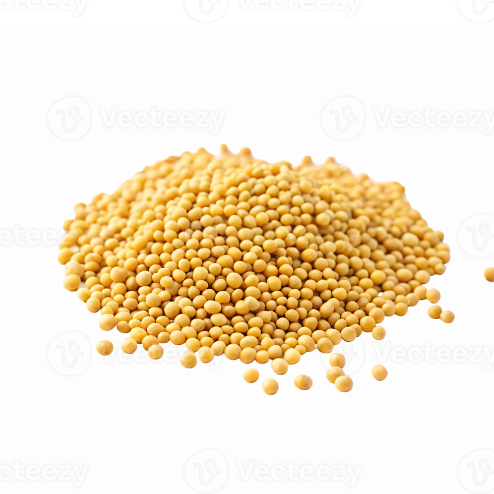 Yellow Mustard Seeds Pile Organic Culinary Ingredient for Cooking and Seasoning png