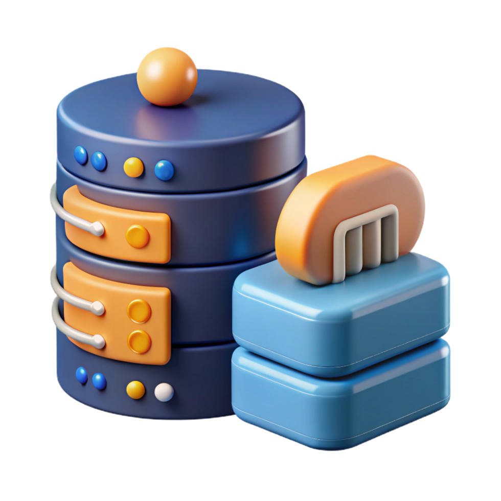impressive creative A data center storing and processing information detailed png