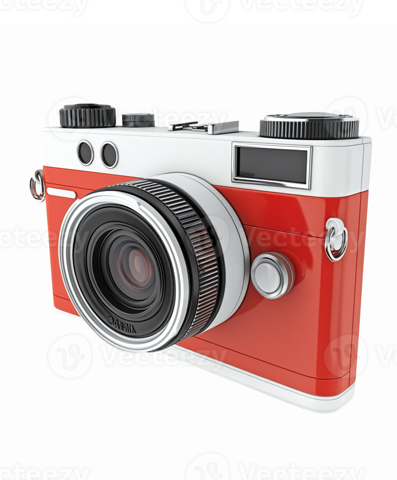 Vintage Red Camera with Retro Design Perfect for and Graphic Projects png