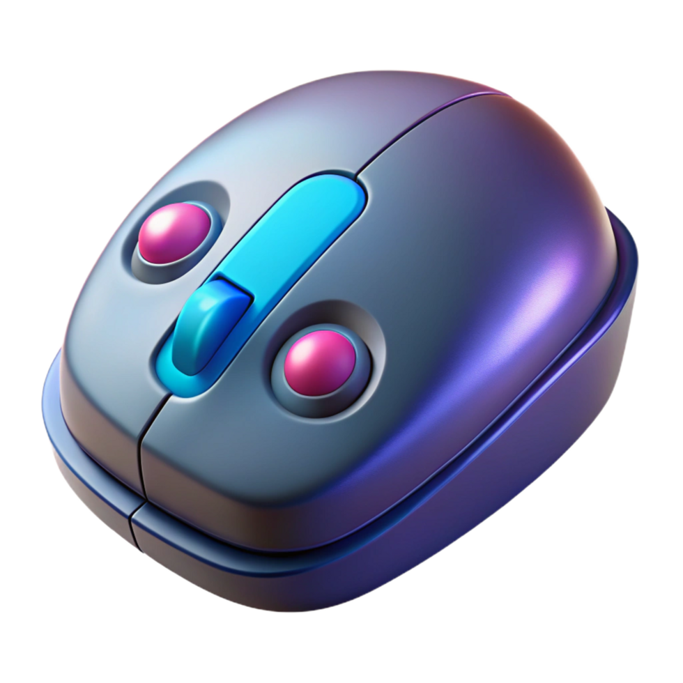 vibrant minimalist A gaming mouse with customizable buttons, professional png