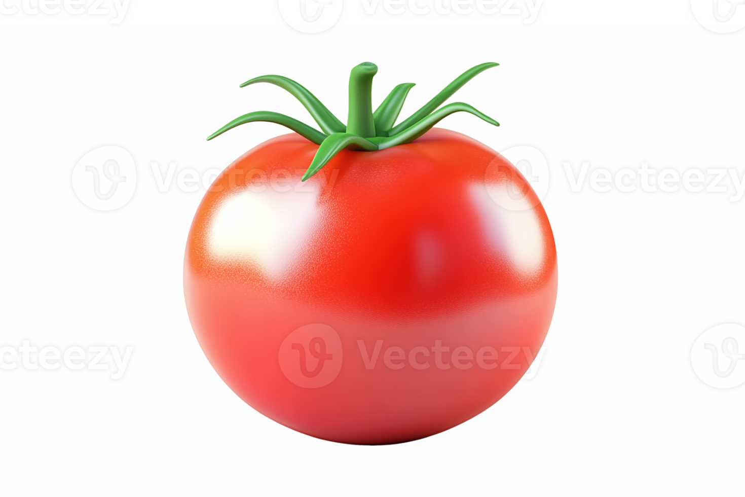 Realistic Fresh Red Tomato Isolated on Transparent Background for Culinary and Food Design png