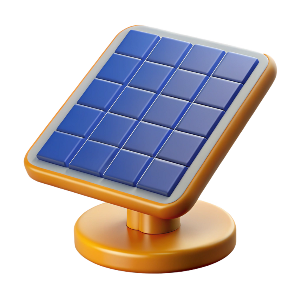 extraordinary abstract A solar panel generating electricity, 4K png