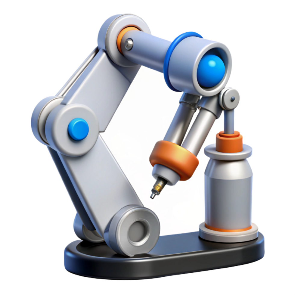 serene rustic A surgical robot arm with precision instruments, high resolution png