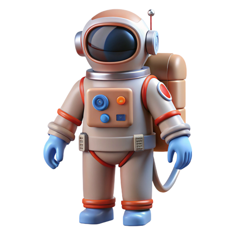 wonderful creative A space suit with life support systems, authentic png