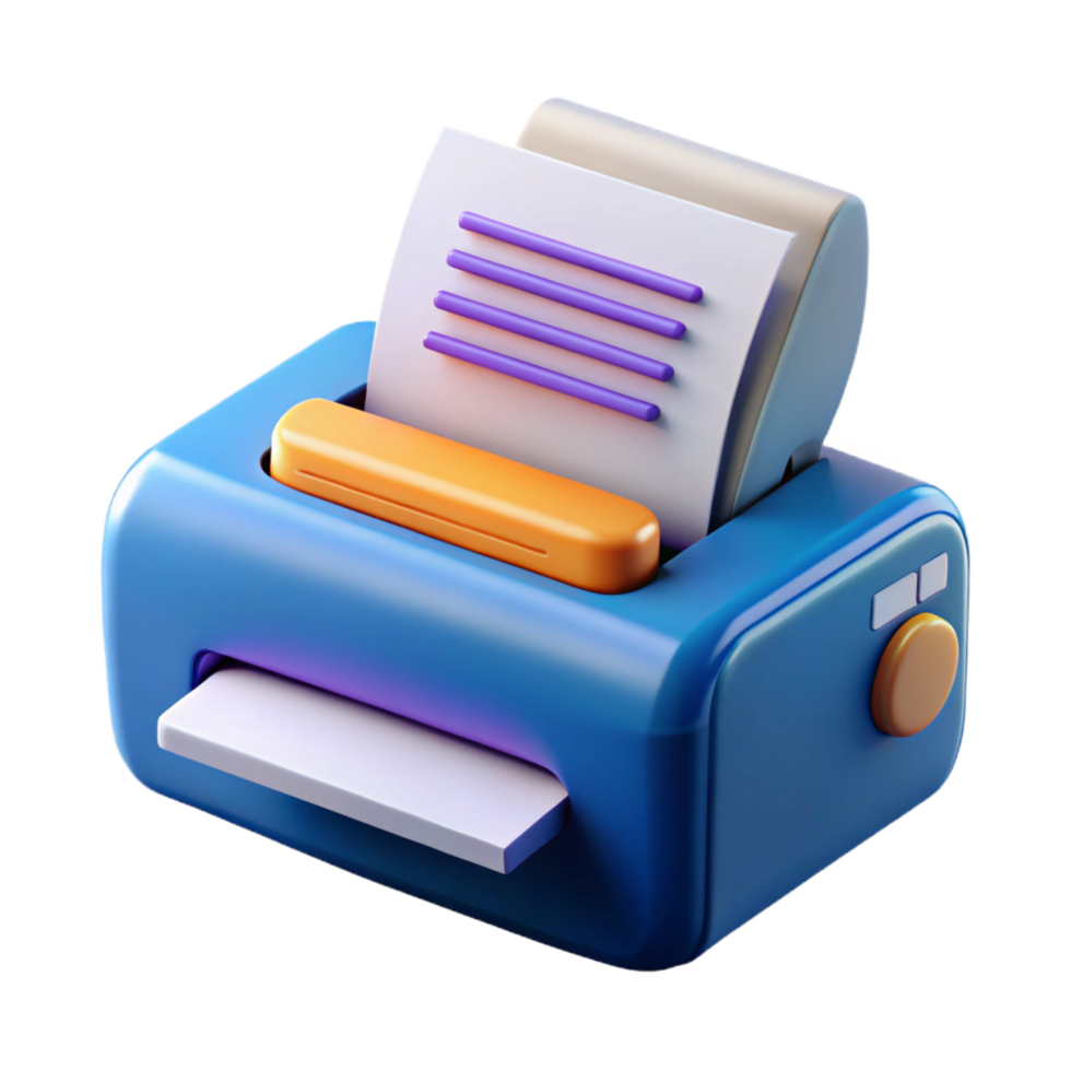 stunning creative Printer printing a document professional png
