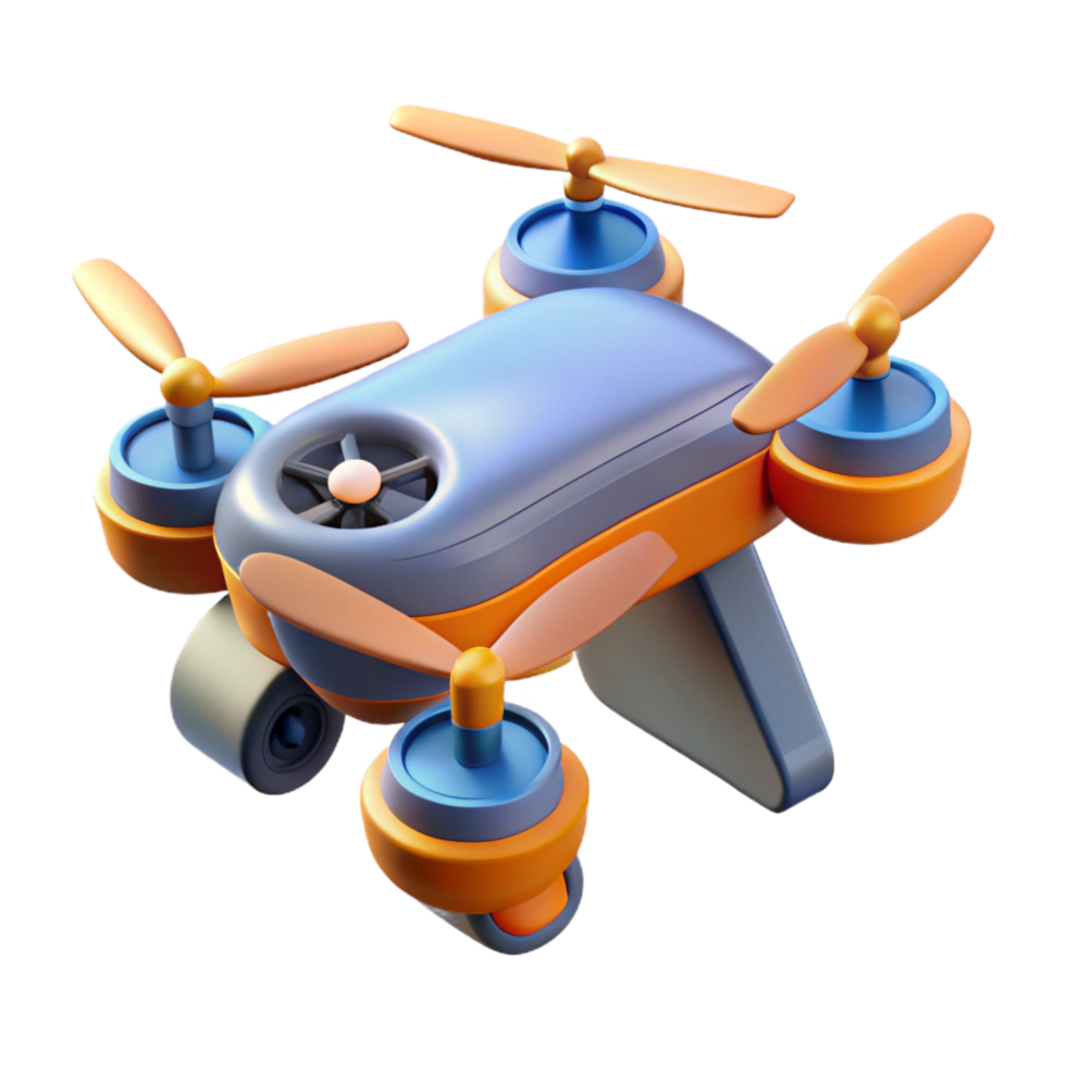 beautiful minimalist Drone with obstacle avoidance system professional png