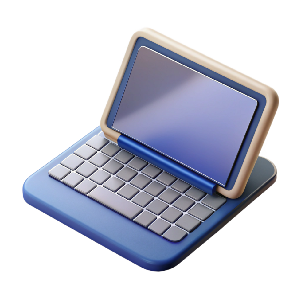 stunning vintage Tablet computer with detachable keyboard original png