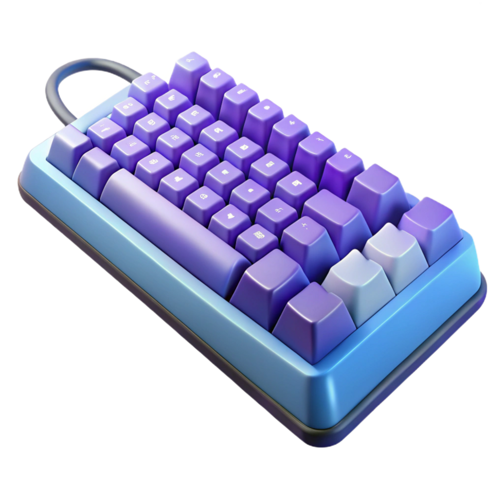 extraordinary minimalist Gaming keyboard with mechanical switches premium png