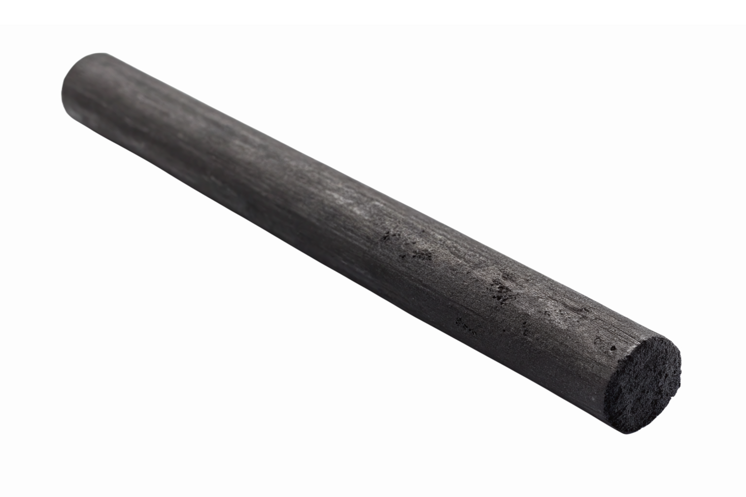 Black Charcoal Rod for Sketching and Drawing Applications with Transparent Background png