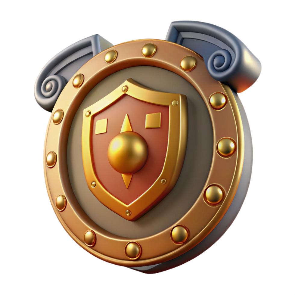 stunning classic Aegis, shield of Zeus and Athena, detailed png