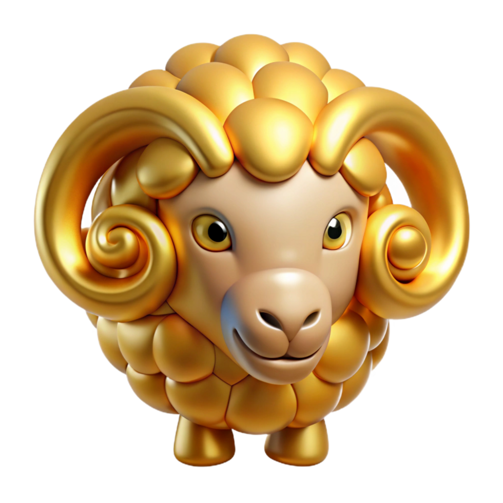 extraordinary abstract Golden Fleece, ram's fleece, Greek myth, genuine png
