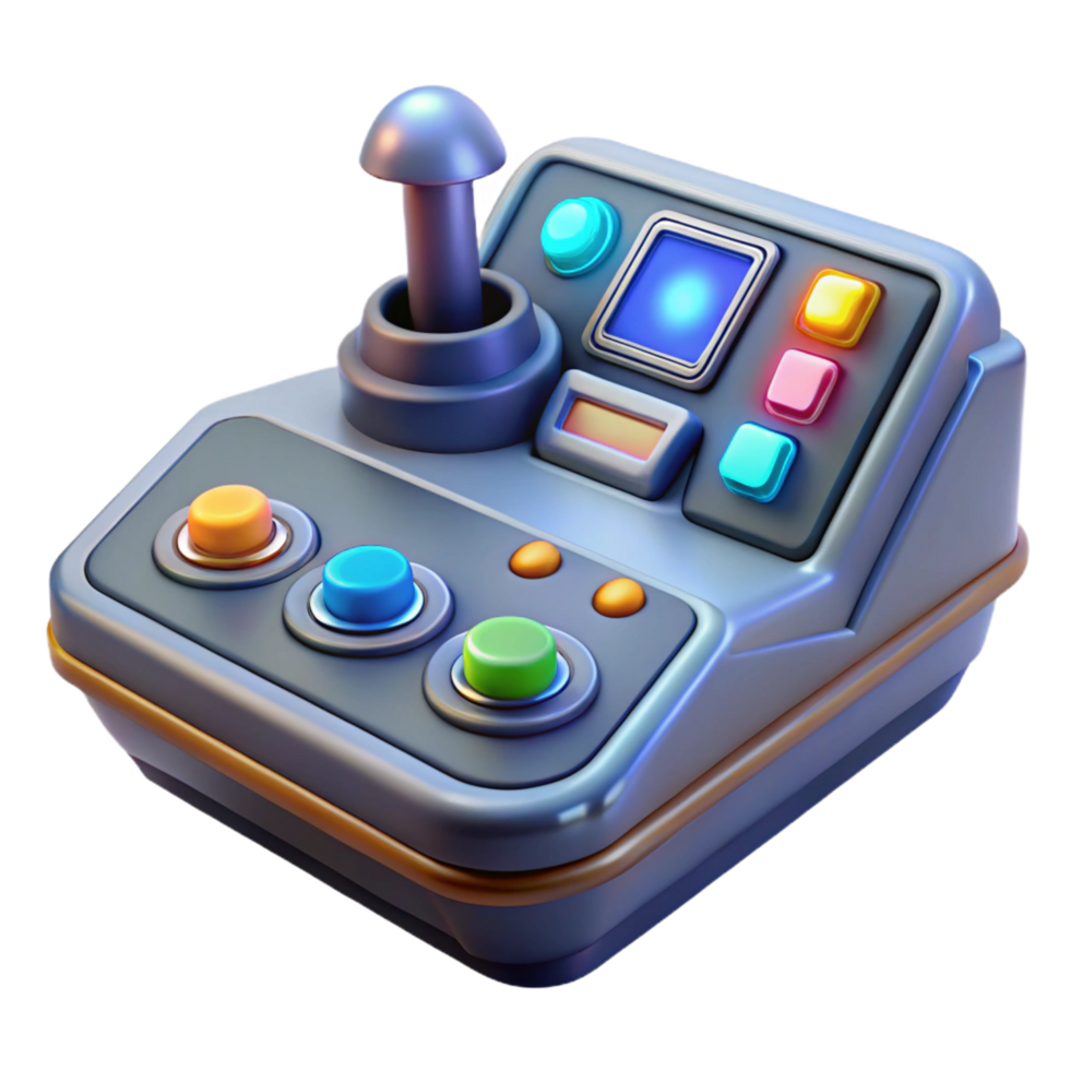 serene traditional Spaceship console, buttons and levers, glowing lights high quality png
