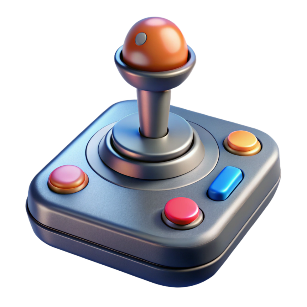 impressive modern Spaceship control stick, ergonomic design, multiple buttons exclusive png