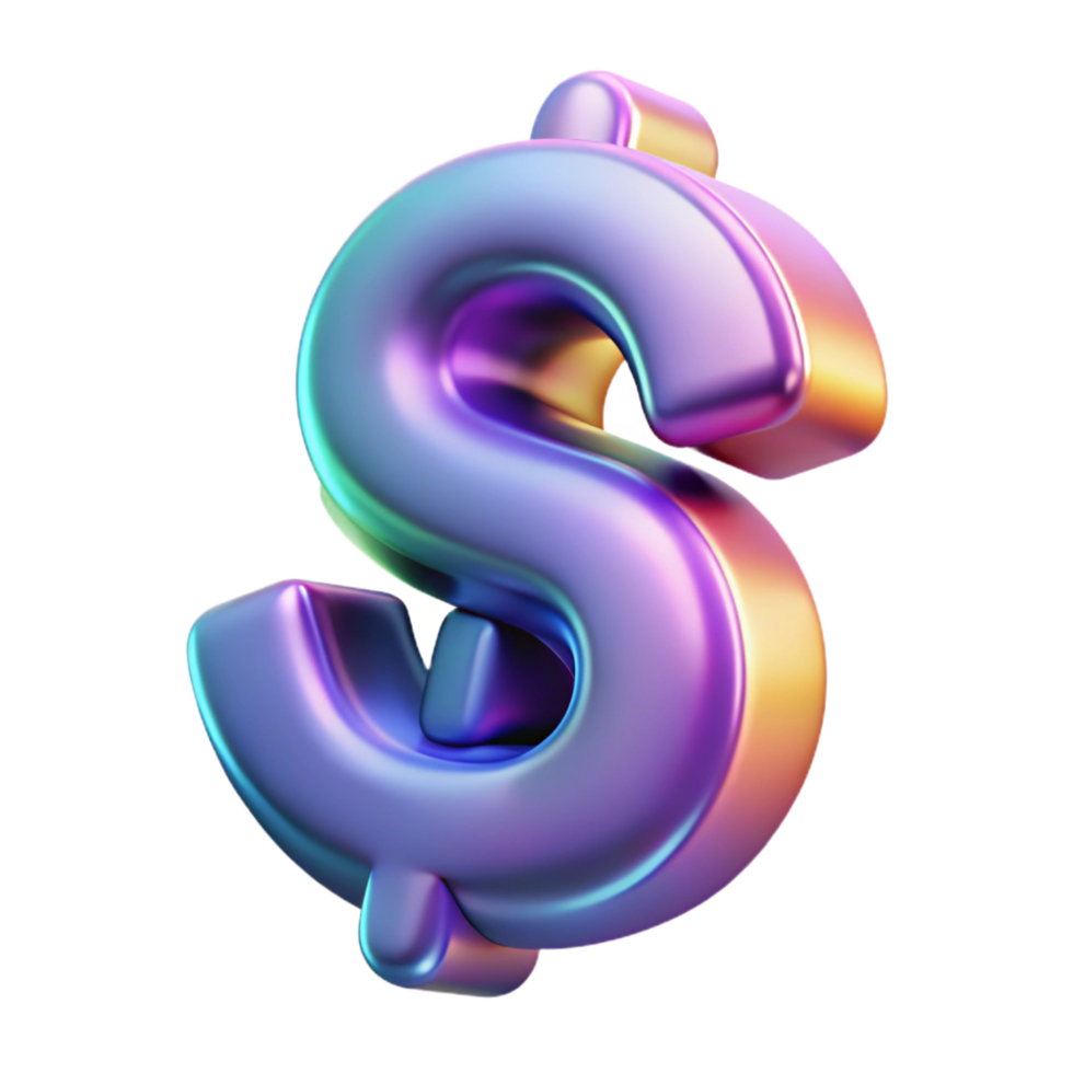 magnificent rustic A dollar sign, abstract and artistic premium png