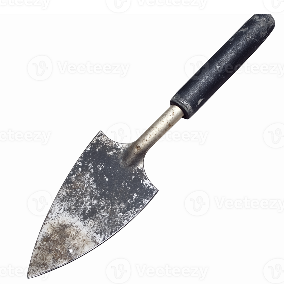 Gardening Trowel Tool for Soil Digging Planting and Weeding with Worn Out Surface png