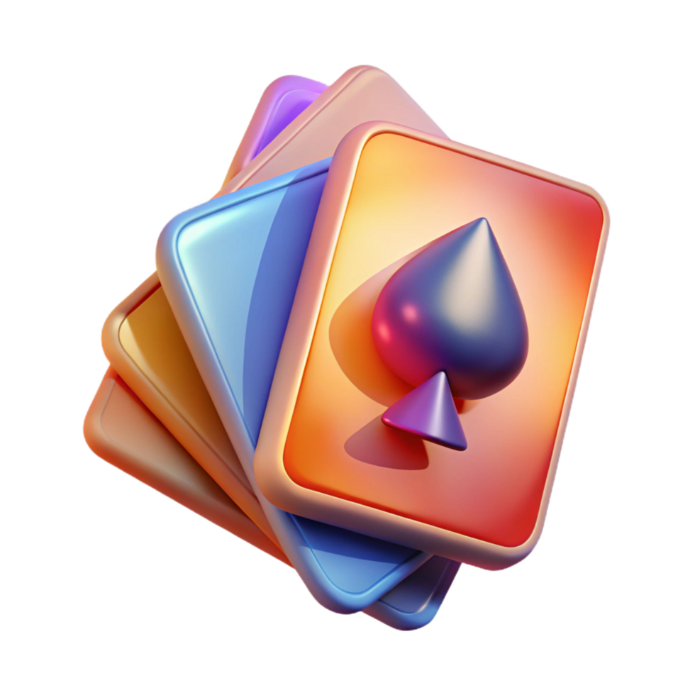 beautiful vintage A playing card, abstract and artistic high resolution png