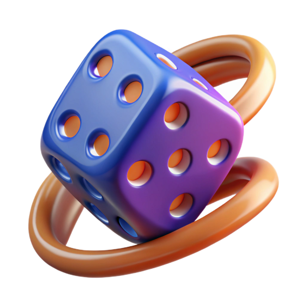 stunning artistic A dice, rolling, abstract and dynamic original png