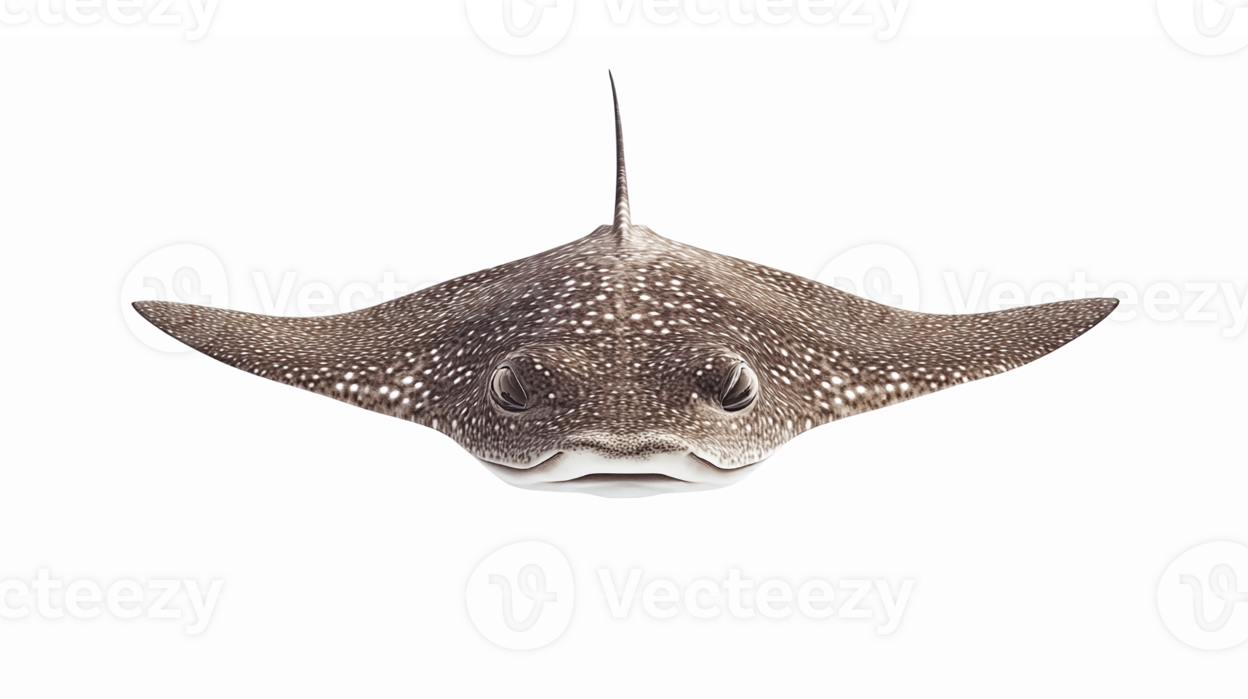 Realistic Illustration of a Spotted Eagle Ray with Transparent Background for Marine Themes png