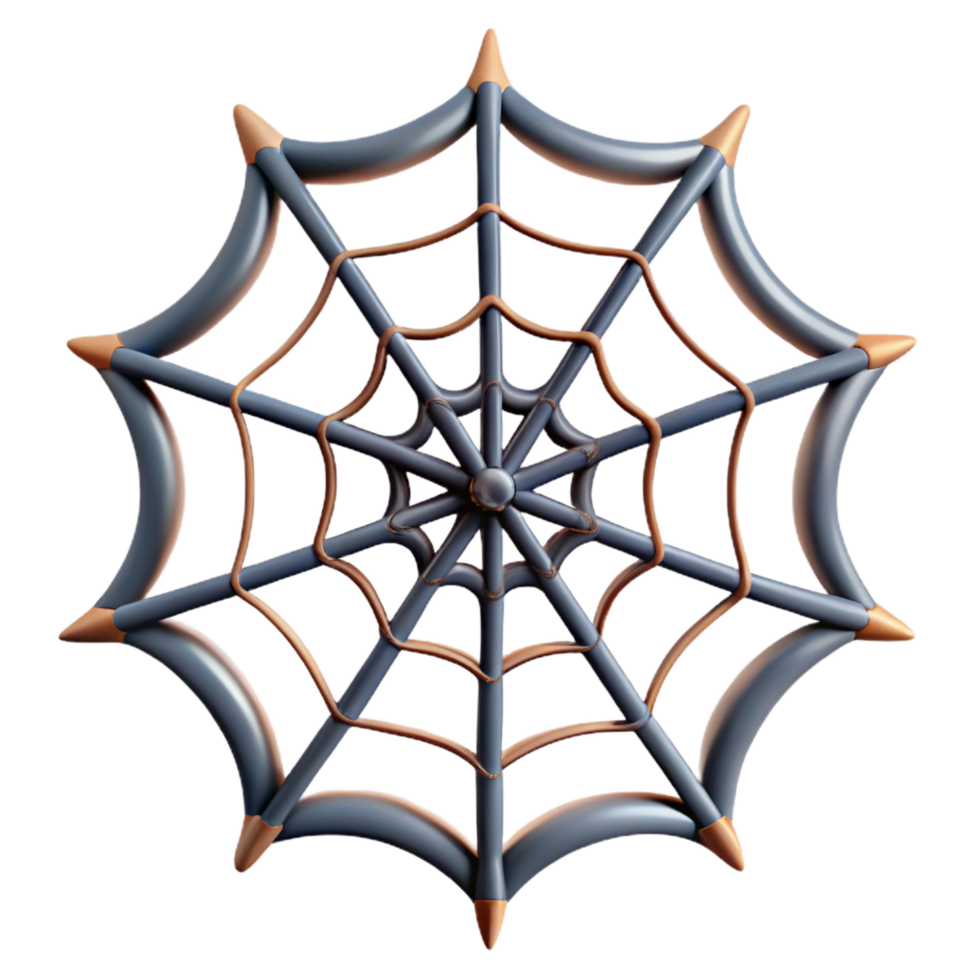 wonderful creative A spider web, intricate and abstract 4K png