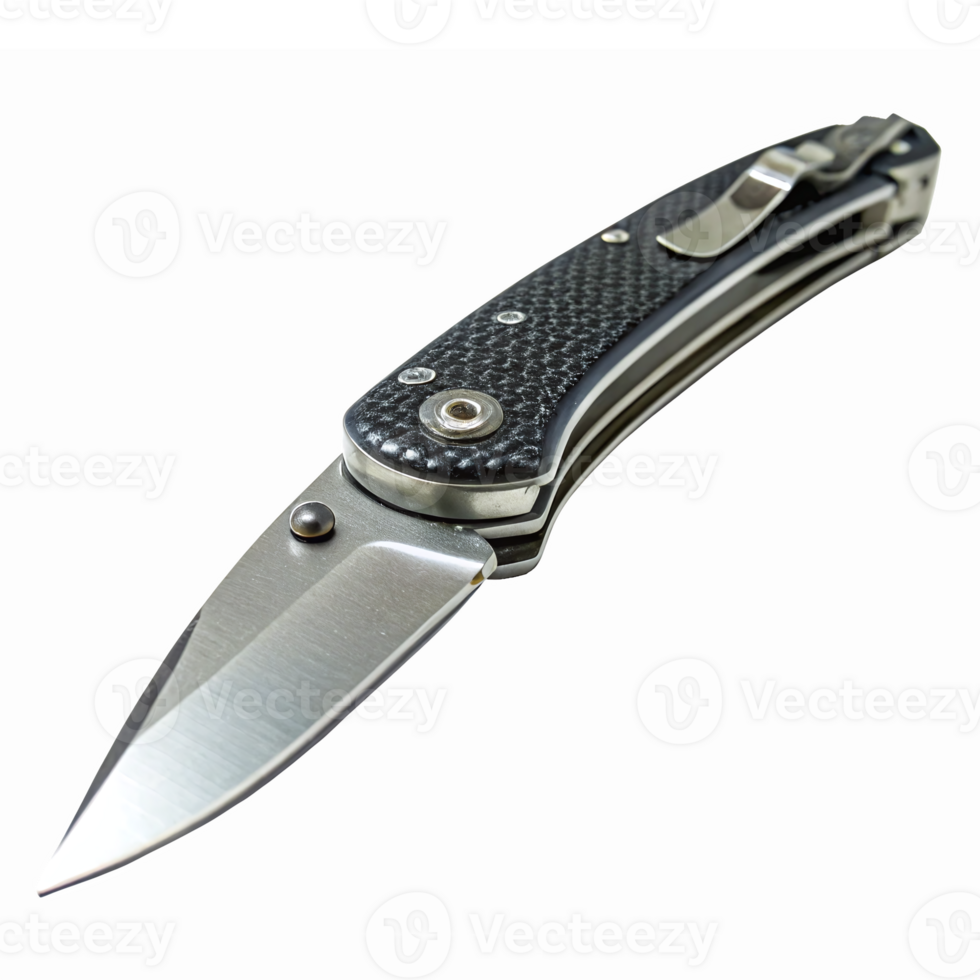 Folding Pocket Knife with Textured Grip and Sharp Stainless Steel Blade for Outdoor Use png