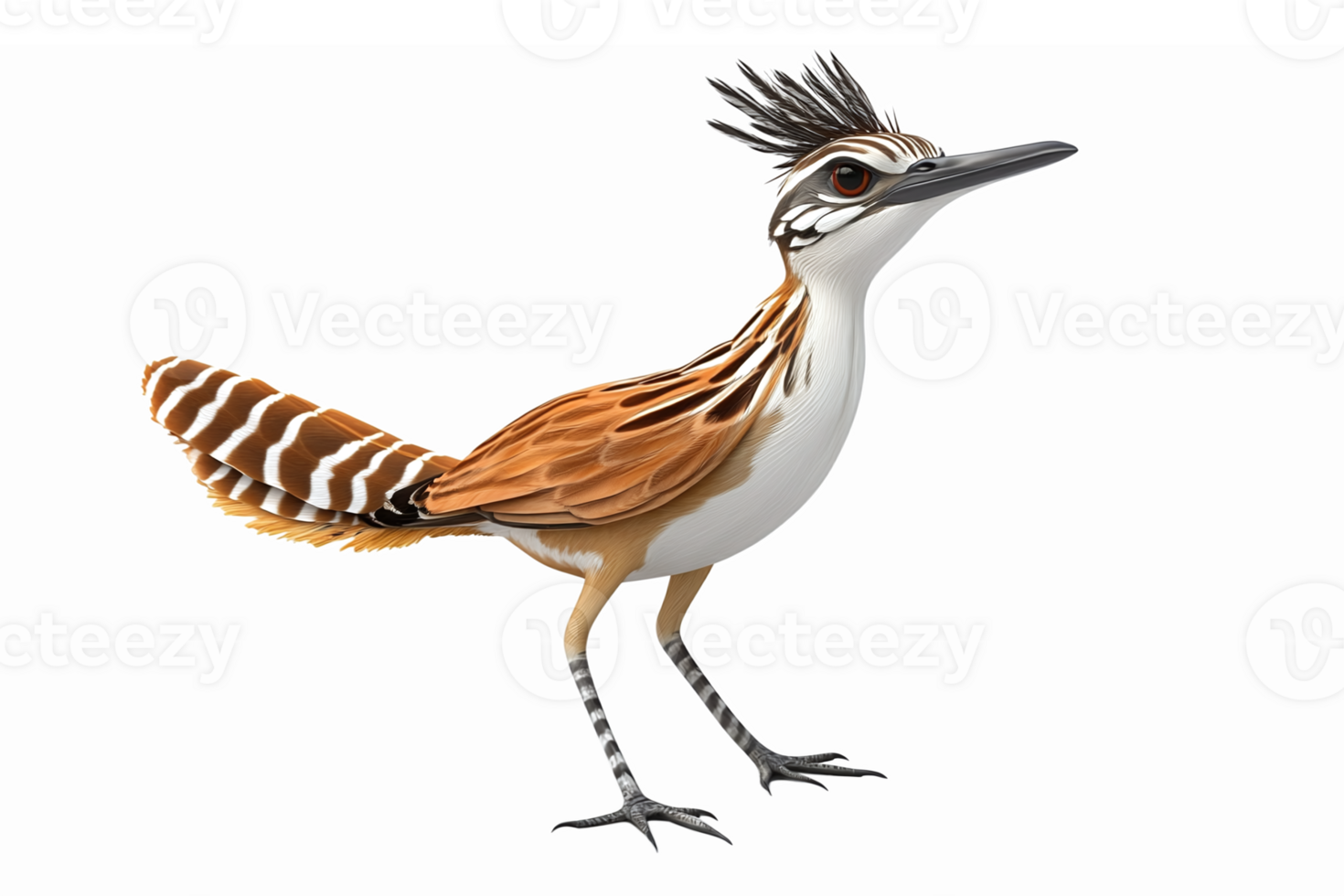 Colorful Hoopoe Bird with Striking Feathers Detailed Illustration png