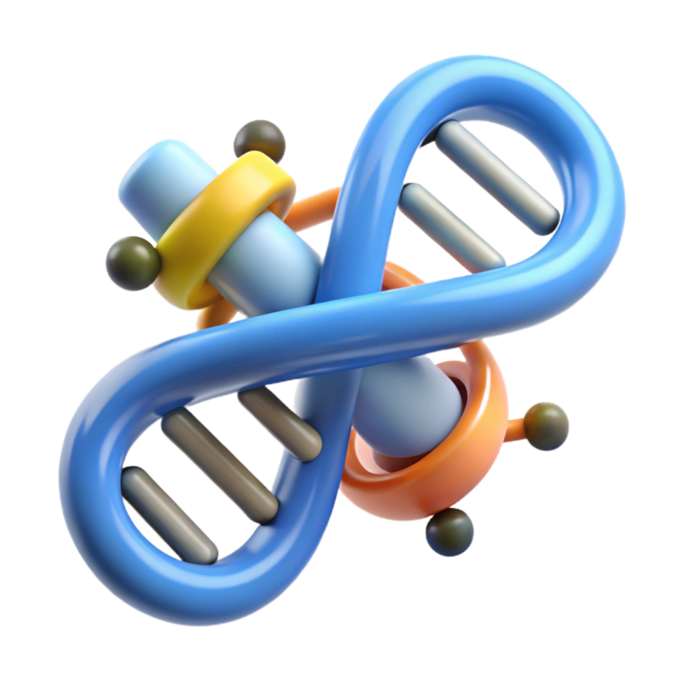 beautiful artistic Genetic engineering tool with DNA helix exclusive png