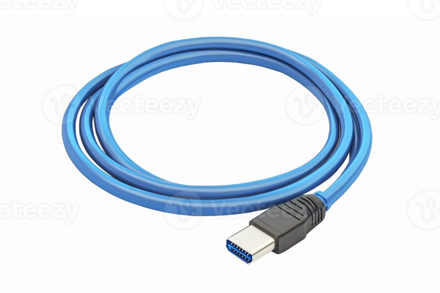 High Speed USB 30 Cable in Blue Color for Fast Data Transfer and Connectivity Solutions png