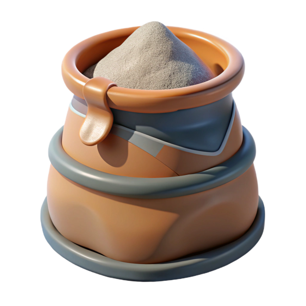 dramatic artistic Bag of concrete mix exclusive png