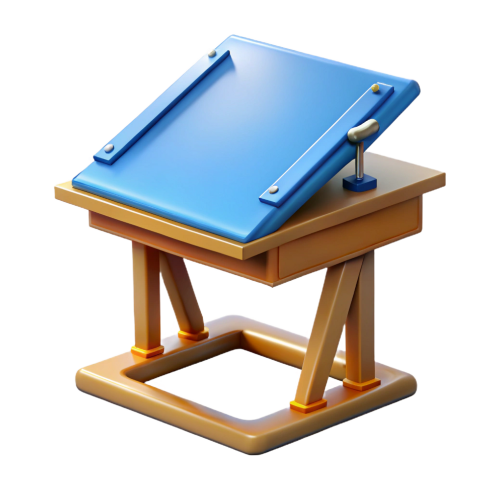impressive modern Drafting table detailed png