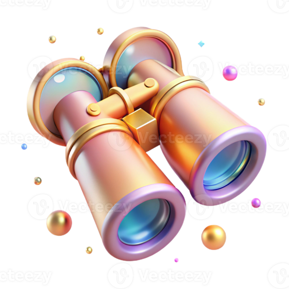 beautiful artistic Opera Glasses Antique Style Transparent Element professional png