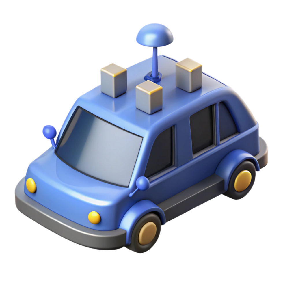 beautiful traditional Autonomous vehicle sensor array detailed png