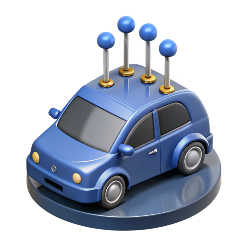 elegant rustic Autonomous vehicle sensor array high quality png