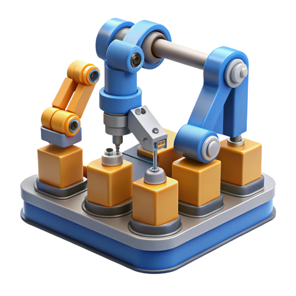 wonderful vintage Manufacturing robotics assembly line exclusive png