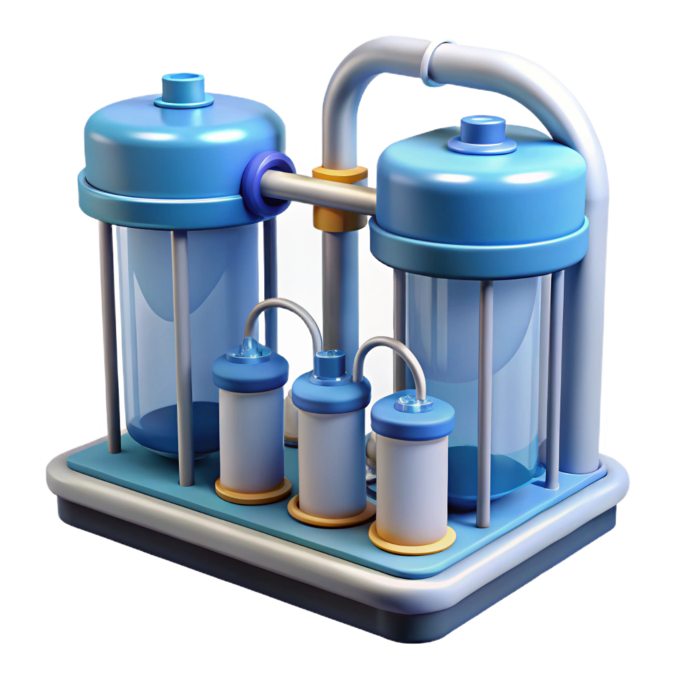 elegant abstract Environmental technology water purification system detailed png