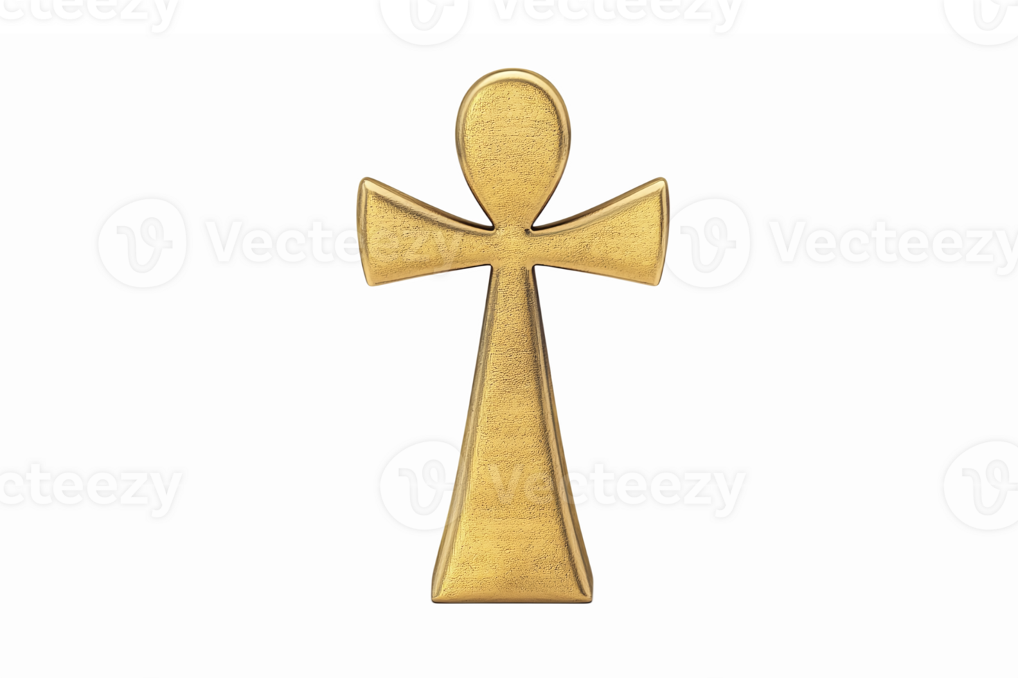 Golden Ankh Symbol Representing Life and Immortality with Transparent Background png