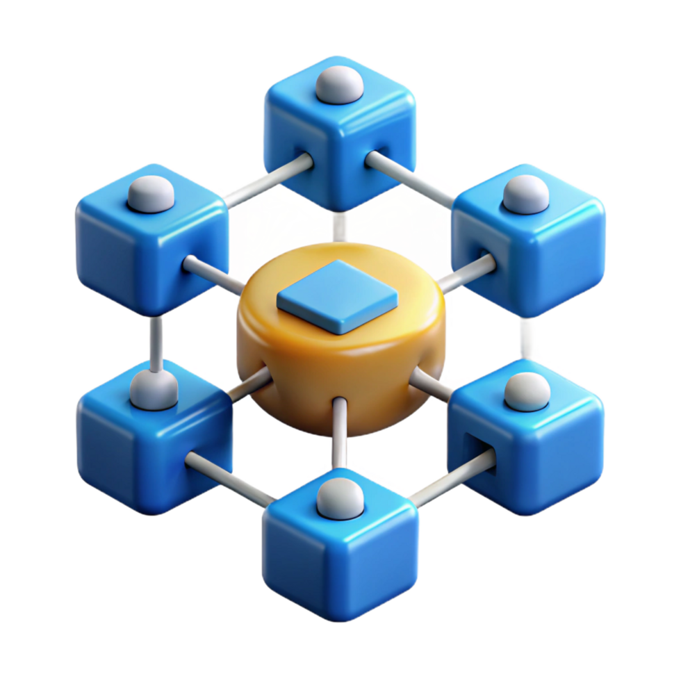 stunning abstract Blockchain technology network diagram premium png