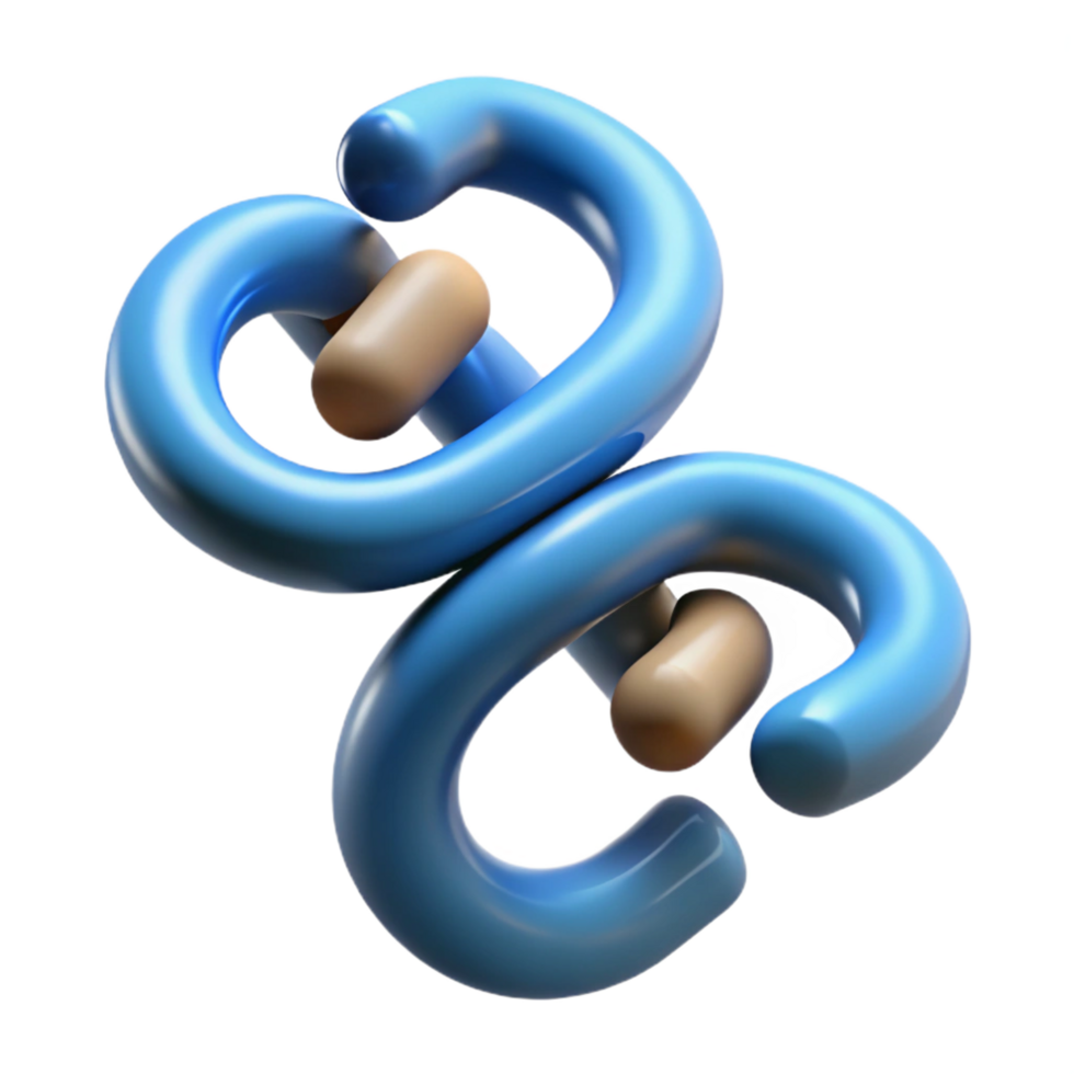 impressive vintage A stylized question mark made of intertwined DNA strands, high quality png