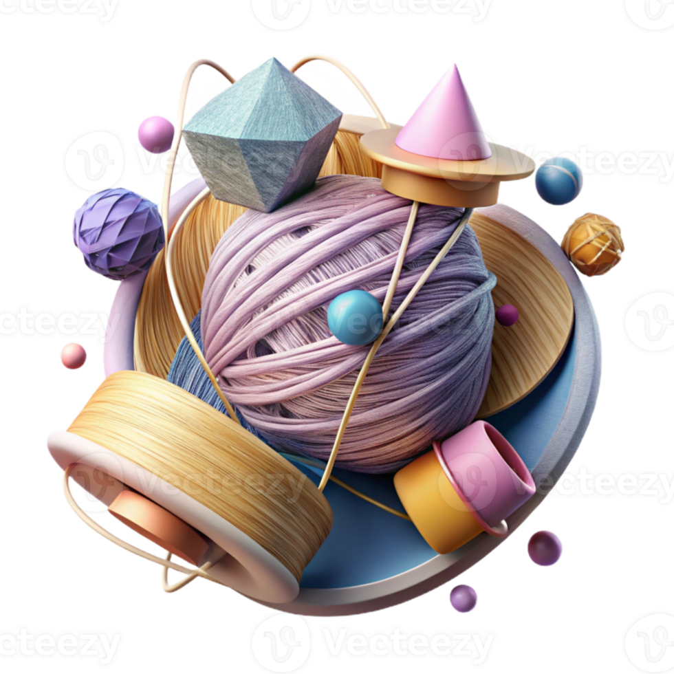 stunning contemporary Overlapping Threads Cutout Layered Effect detailed png