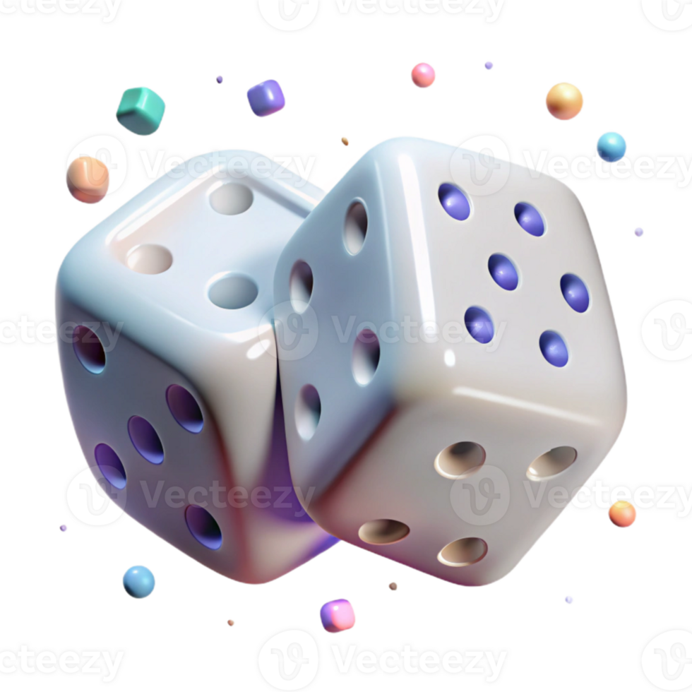 beautiful vintage Pair of Dice Isolated with Random Numbers high quality png
