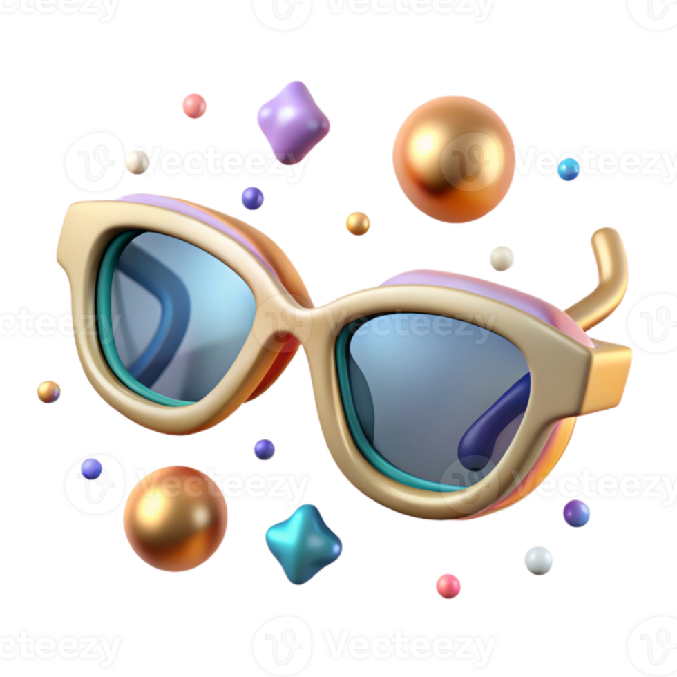 impressive minimalist Pair of Eyeglasses Top View Transparent Background png